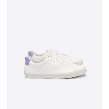 Women's Veja ESPLAR CHROMEFREE Sneakers White/Purple | SG 618LIS